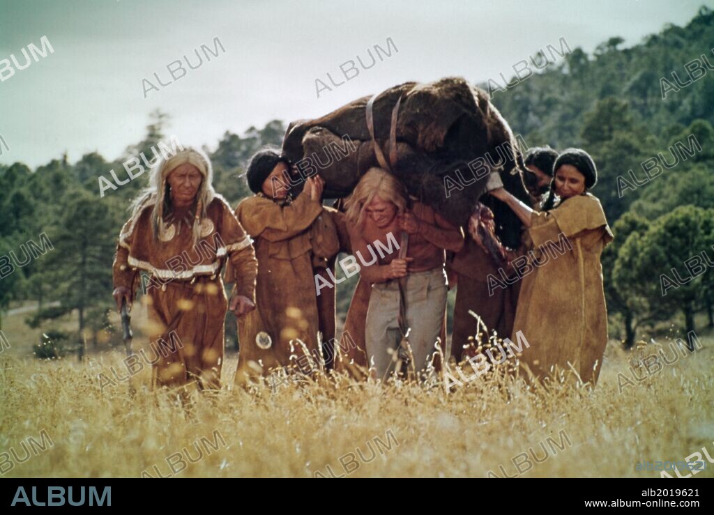 RICHARD HARRIS en UN HOMBRE LLAMADO CABALLO, 1970 (A MAN CALLED HORSE), dirigida por ELLIOT SILVERSTEIN. Copyright NATIONAL GENERAL PICTURES.