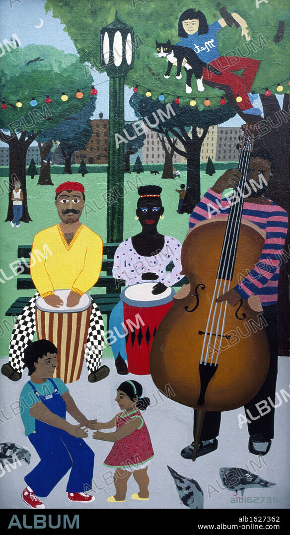 East Village School Wall Mural  New York  Artist Unknown.