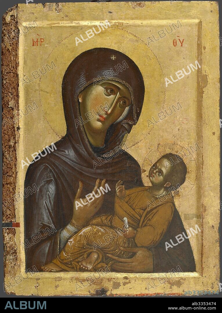 BYZANTINE ICON. The Virgin Hodegetria (Aristokratusa).