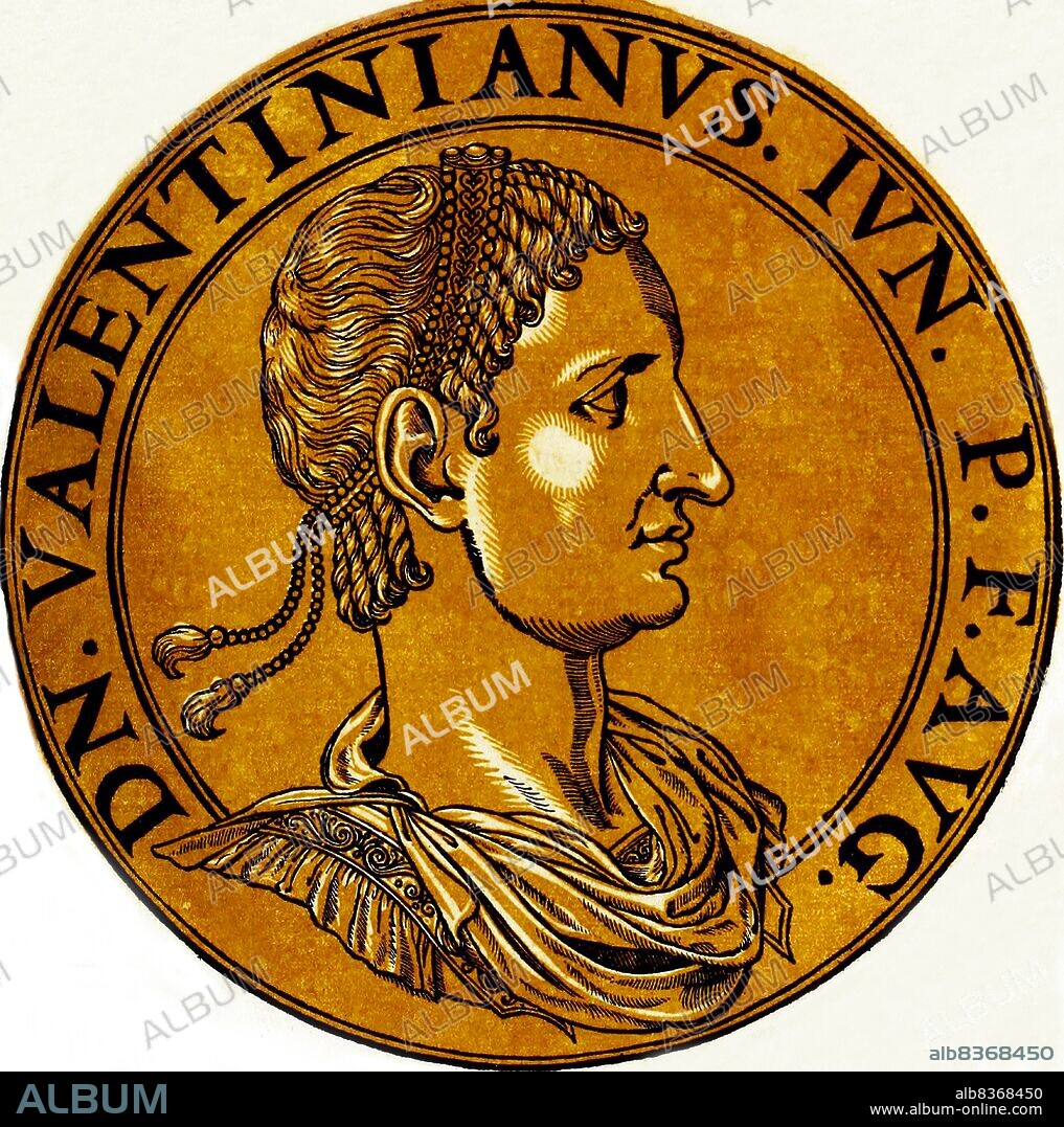 Valentinian II (371-392) was the son of Emperor Valentinian I and half-brother to Emperor Gratian.