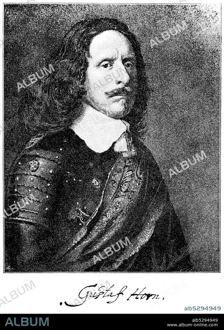 Gustaf Karlsson Horn, Count of Bjorneborg, 22 October 1592 - 10 May 1657, was a Swedish general during the Thirty Years' War.