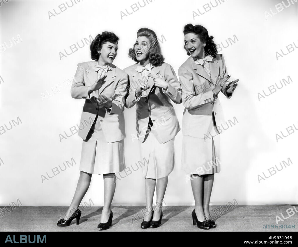 LAVERNE SOPHIA ANDREWS, MAXENE ANGLYN ANDREWS, PATRICIA MARIE ANDREWS and THE ANDREWS SISTERS.