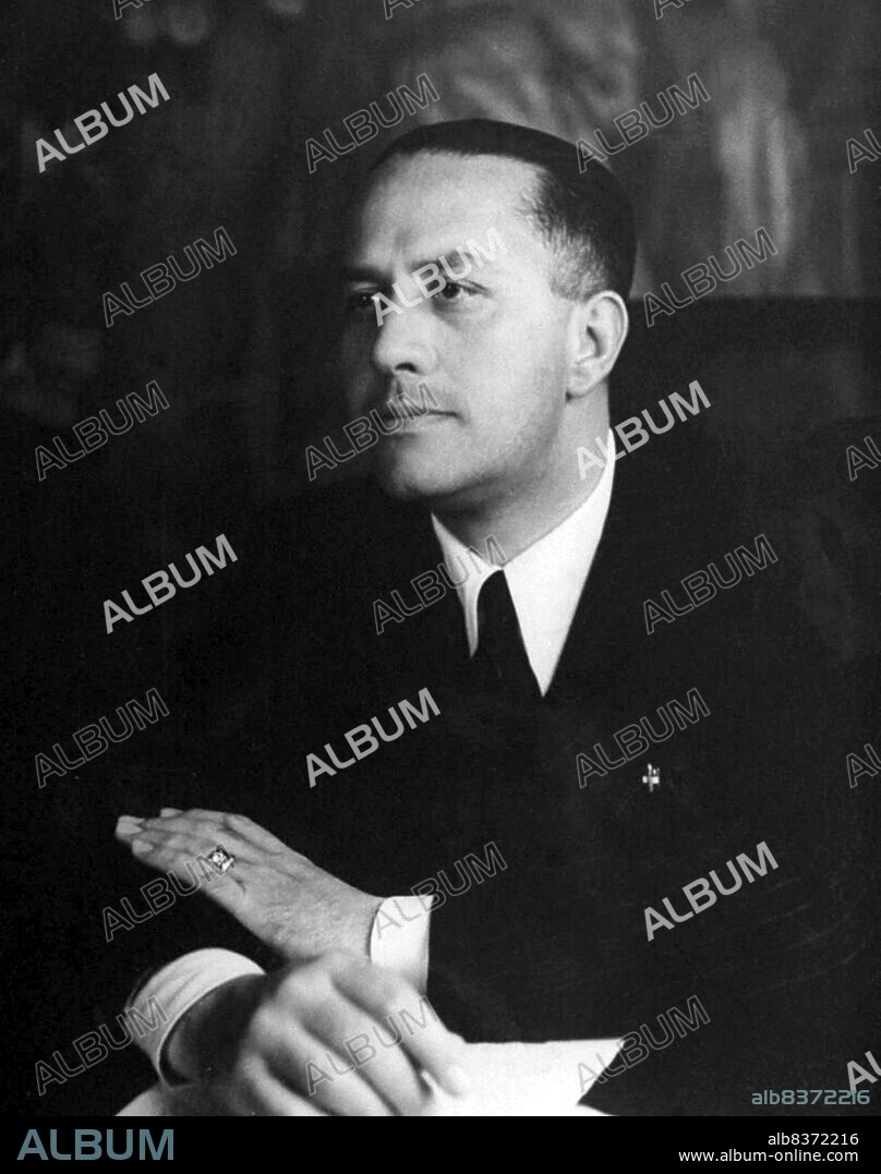 Gian Galeazzo Ciano, 2nd Count of Cortellazzo and Buccari (18 March 1903 11 January 1944) was Foreign Minister of Fascist Italy from 1936 until 1943 and Benito Mussolini's son-in-law. On 11 January 1944, Count Ciano was shot by firing squad at the behest of his father-in-law, Mussolini, under pressure from Nazi Germany.<br/><br/>. Ciano wrote and left behind a diary that has been used as a source by several historians, including William Shirer in his <i>The Rise and Fall of the Third Reich</i>.