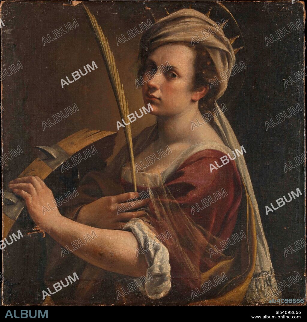 ARTEMISIA GENTILESCHI. Self-Portrait as Saint Catherine of Alexandria.
