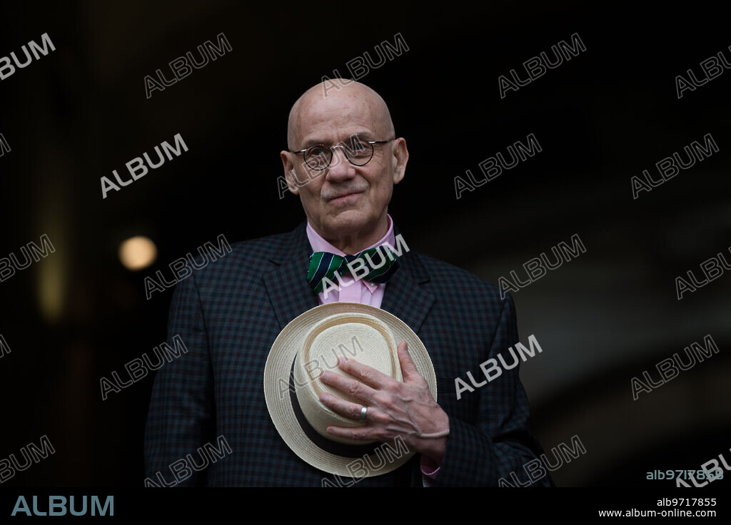 Barcelona, 02/01/2018. The winner of the 2018 Carvalho award, from Barcelona's Black Week, James Ellroy, at the Vicereina Palace. Photo: Inés Baucells. ARCHDC.