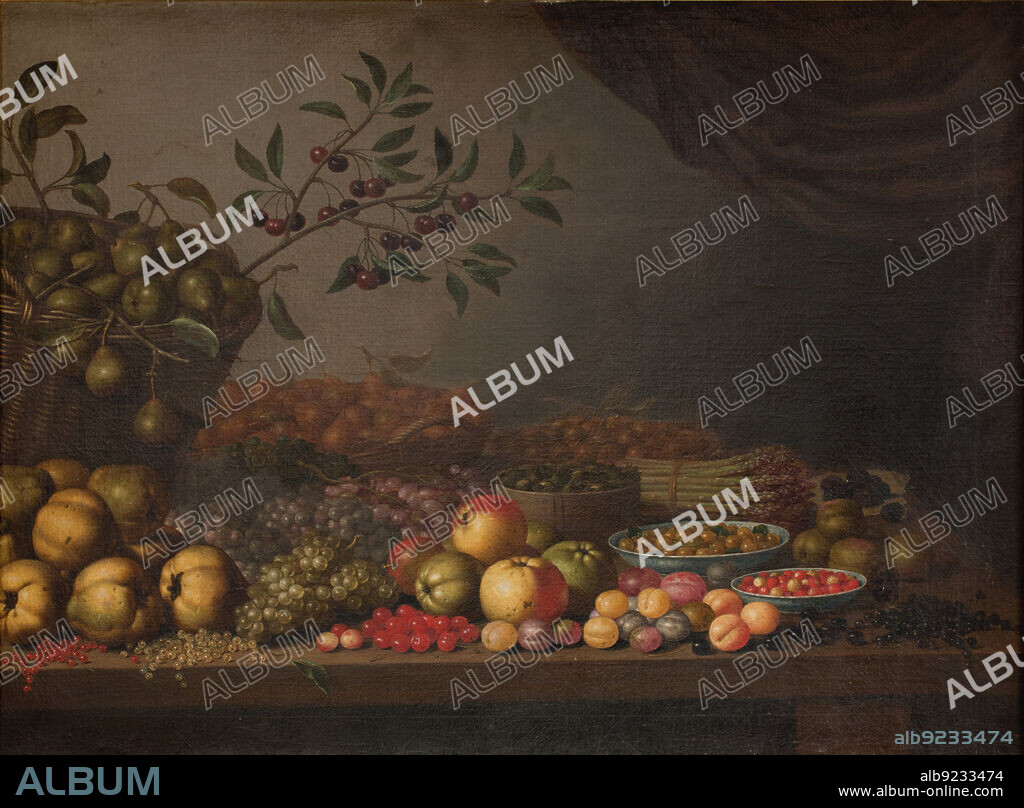 FLORIS VAN SCHOOTEN. Fruit Basket, 1632-1636.