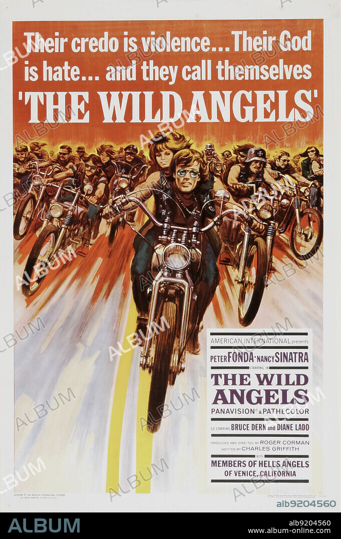 Poster of THE WILD ANGELS, 1966, directed by ROGER CORMAN. Copyright A.I.P.