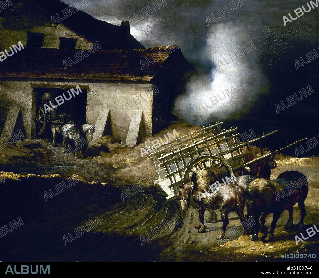 THÉODORE GÉRICAULT. El horno de los yeseros.