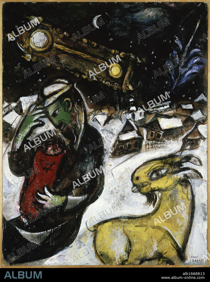 The Jew & The Torah by Marc Chagall, 1887-1985.