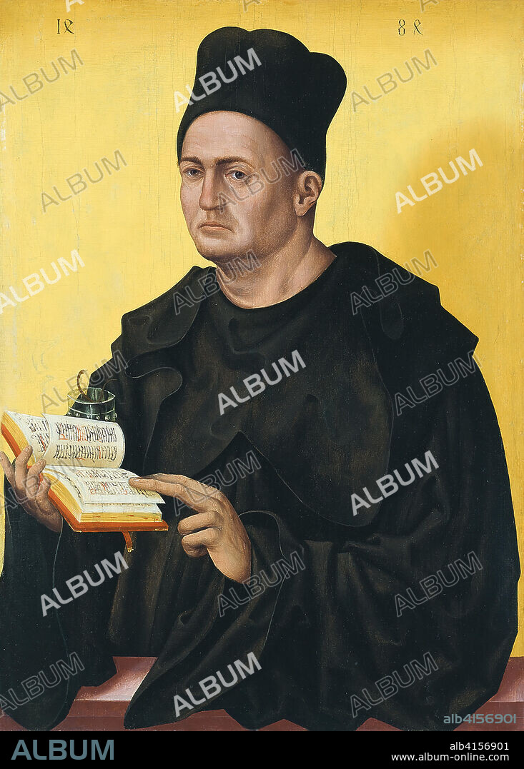 Jan Polack ((?), ca. 1450-Munich, 1519). Portrait of a Benedictine Abbot (1484). Oil on panel. 57.3 x 41 cm.