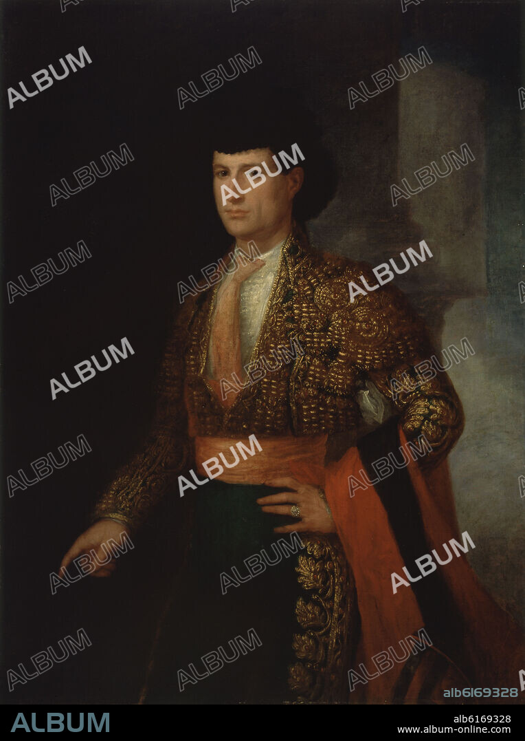 JOSE GUTIERREZ DE LA VEGA (1791-1865). RETRATO DE JOSE REDONDO, EL CHICLANERO-OLEO LIEZO, 121x91,4 CM.