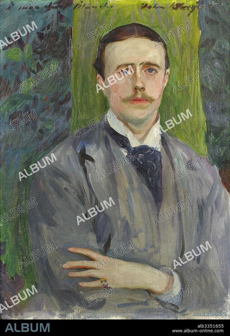 JOHN SINGER SARGENT. Portrait of the Painter Jacques-Émile Blanche (1861-1942).