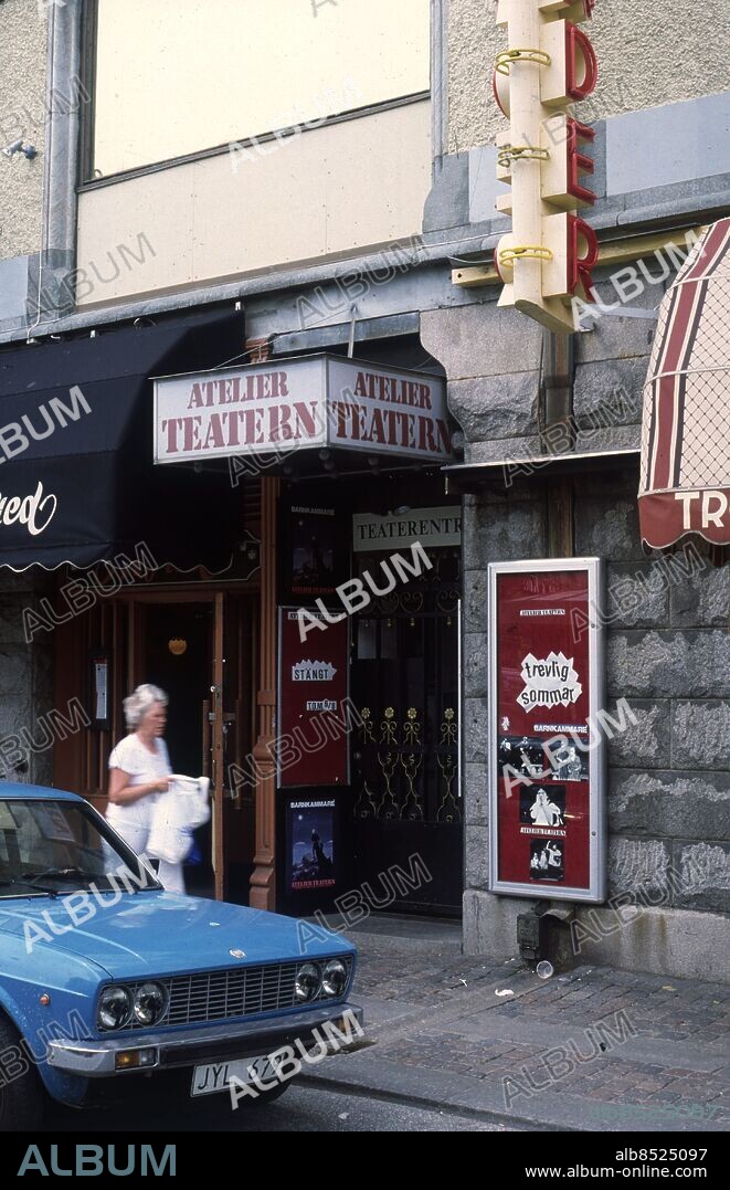 Göteborg - 1980-tal - Atelierteatern vid Kungstorget - Exteriör *** Local Caption *** BS - Låda Krep 2009-biografer-småbildsdior-1980-tal. KAMERAREPORTAGE.