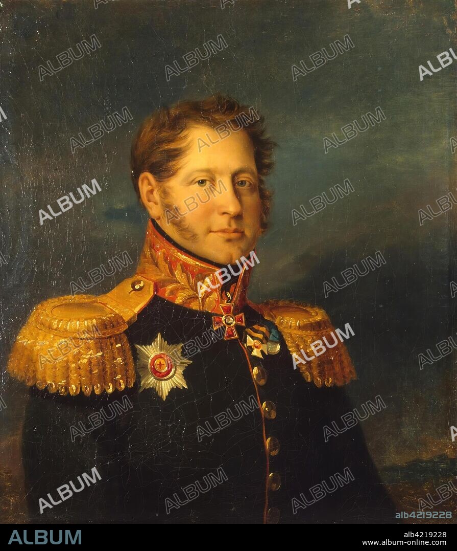GEORGE DAWE (AND WORKSHOP). 'Portrait of Alexander I. Gressor (1772-1822)'. The Military Gallery of the Winter Palace. No later than 1827. Dimensions: 70x62,5 cm.