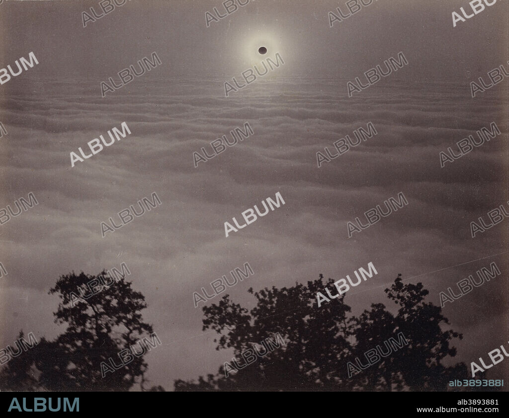 CARLETON WATKINS. Solar Eclipse from Mount Santa Lucia. Date/Period: January 1, 1889. Print. Albumen silver. Height: 165 mm (6.49 in); Width: 216 mm (8.50 in).