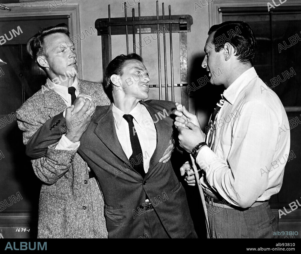 ALEX NICOL and FRANK SINATRA in MEET DANNY WILSON, 1951, directed by JOSEPH PEVNEY. Copyright UNIVERSAL PICTURES.