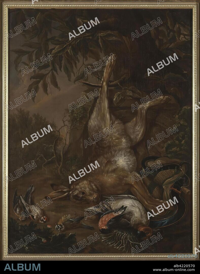 MARTIN FERDINAND QUADAL. 'Still Life with Dead Hare'. Czech Republic, Early 19th century. Dimensions: 94x72 cm.