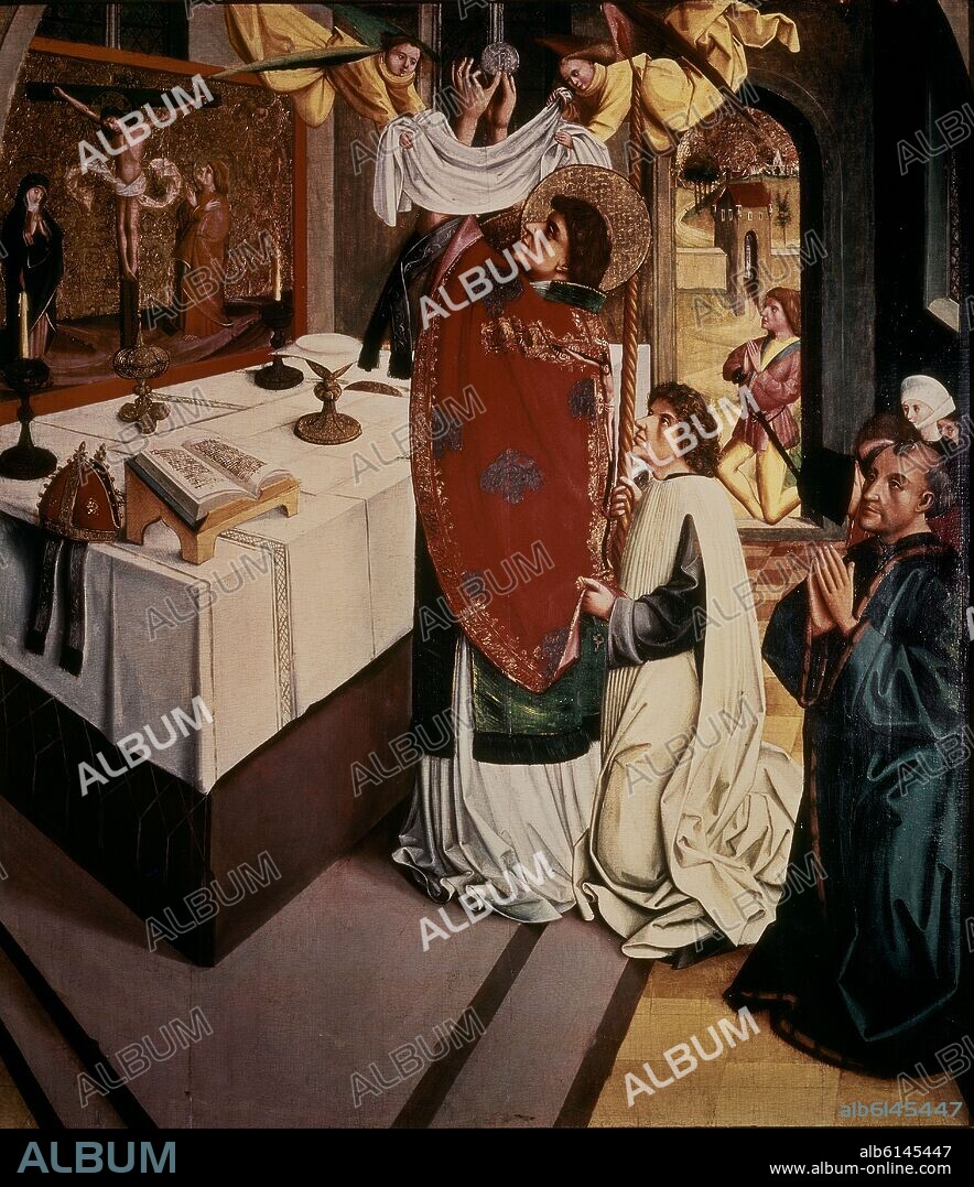 ANONIMO SIGLO XV. MISA DE SAN MARTIN - SIGLO XV.