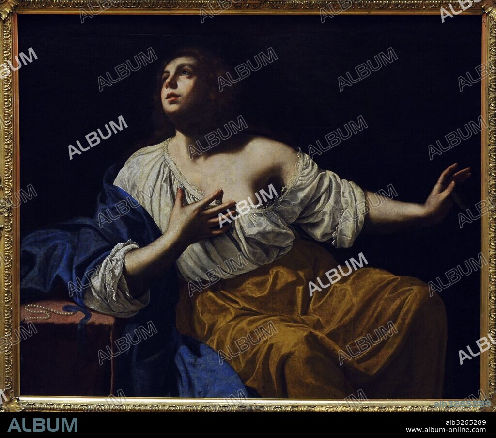 Artemisia Gentileschi (1597-1652). Italian painter. Mary Magdalene Penitent, ca.1640. National Gallery. Oslo. Norway.
