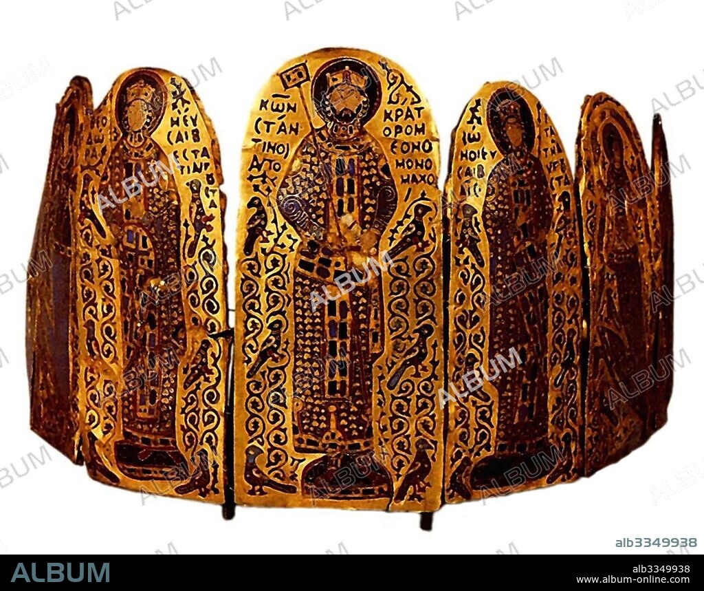 BYZANTINE MASTER. The Crown of Byzantine emperor Constantine IX Monomachos.
