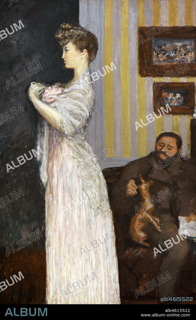 Pierre Bonnard (1867-1947). French painter. Thadée Natanson and Misia, ca. 1906. Oil on canvas, 130 x 84 cm. Reina Sofía National Art Center Museum. Madrid. Spain. (On loan, Museo Nacional del Prado, Madrid).