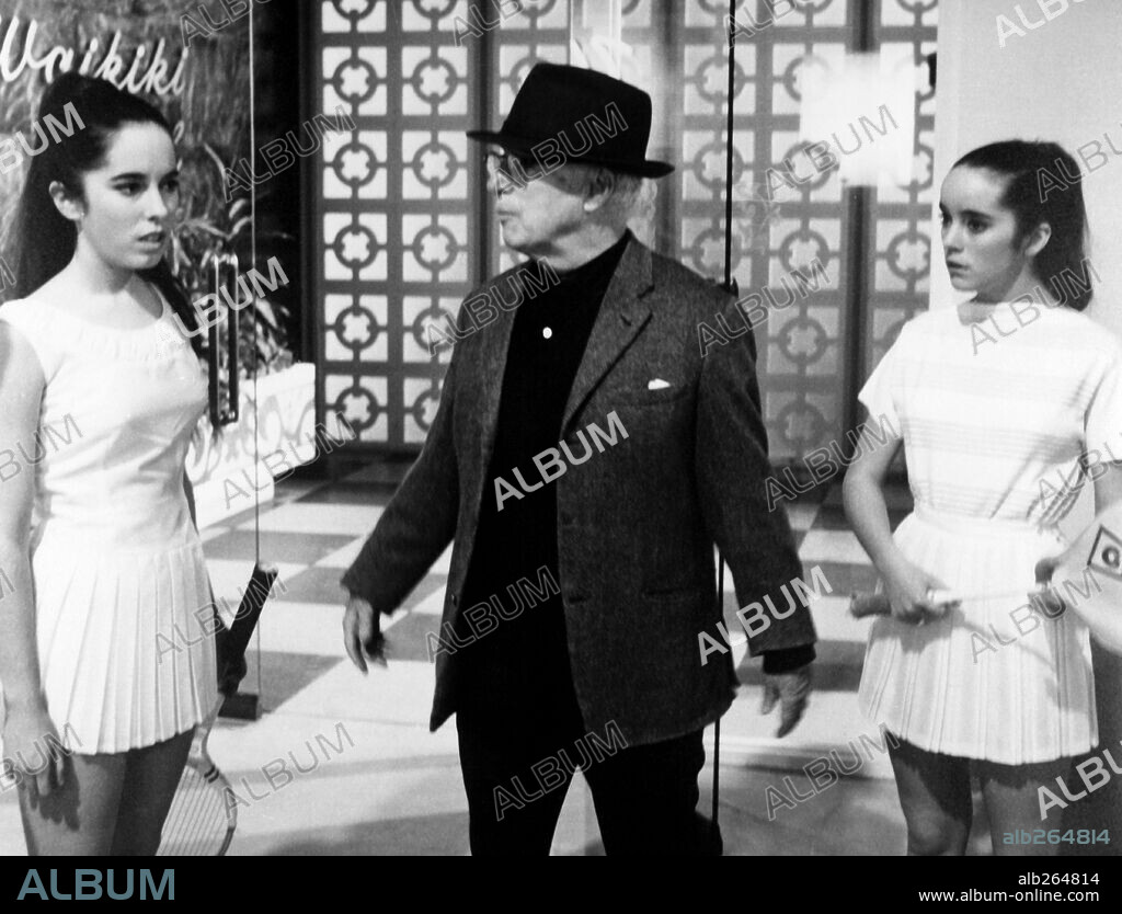 CHARLIE CHAPLIN and GERALDINE CHAPLIN in A COUNTESS FROM HONG KONG, 1967, directed by CHARLES CHAPLIN. Copyright UNIVERSAL PICTURES.