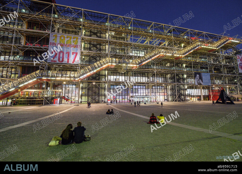 Centro Nacional de Arte y Cultura Georges Pompidou, Paris, France,Western Europe.