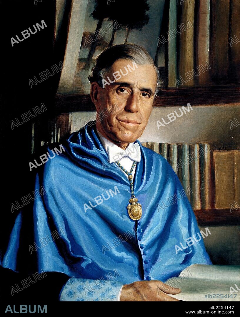 BESTEIRO , JULIAN. POLITICO ESPAÑOL. MADRID 1870 - 1940. OLEO DE ENRIQUE SEGURA. FACULTAD DE FILOSOFIA Y LETRAS. MADRID.