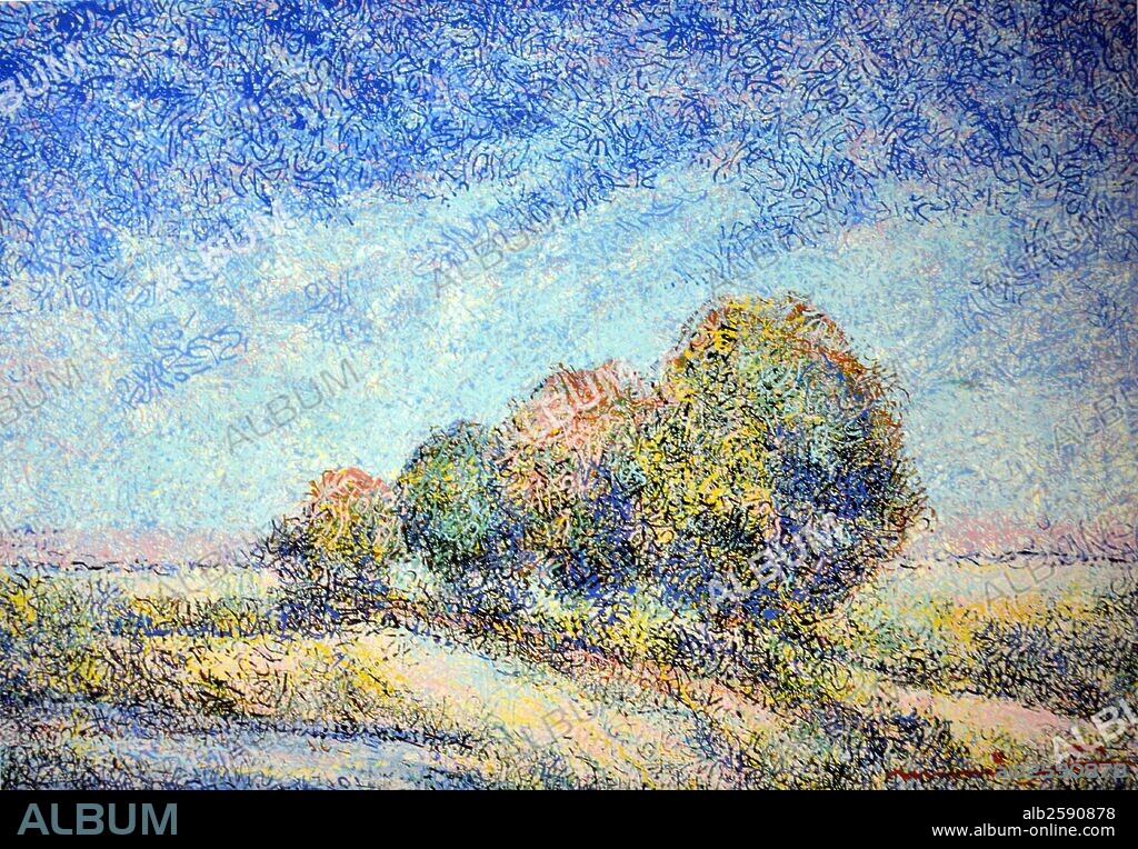 Manuel Rodriguez, SR. Pastel Landscape, 1992. Oil on canvas.