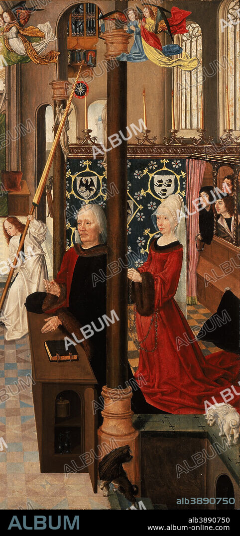 MASTER OF THE AACHEN ALTAR. Triptych with Scenes from Christ's Passion. Date/Period: Ca. 1500. Oil on wood panels. Oil on panel. Height: 106.8 cm (42 in); Width: 54 cm (21.2 in).