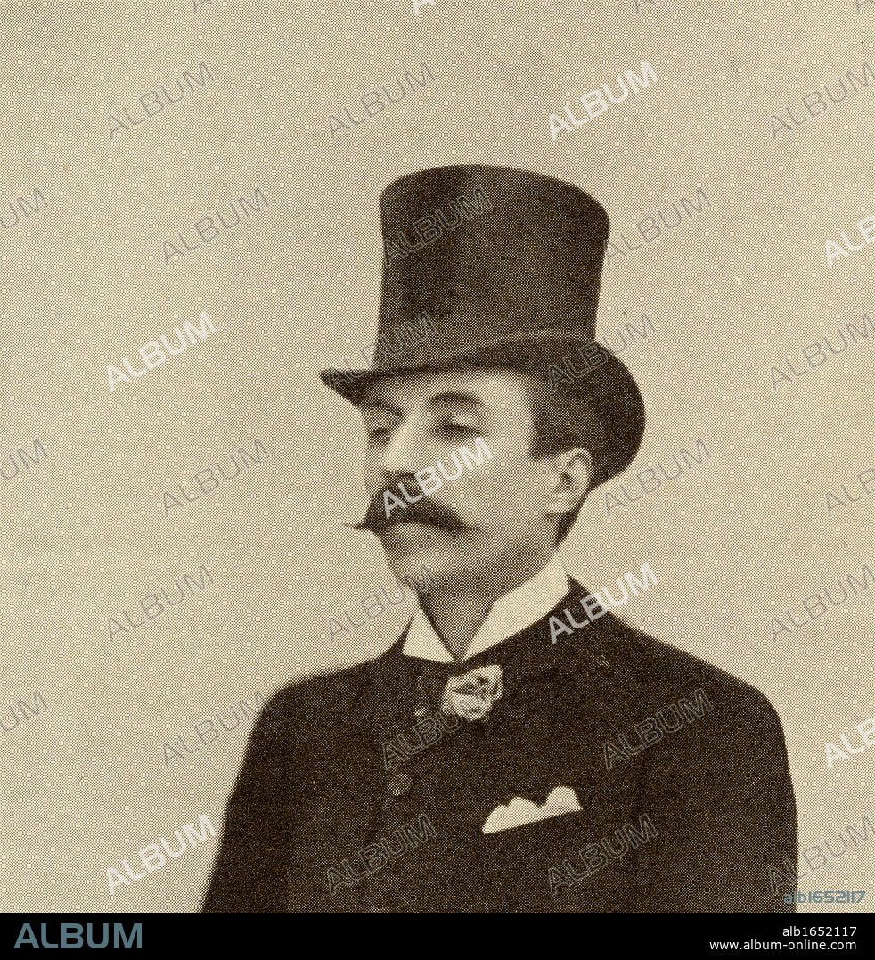 Jose Maria De Eca De Queiros, 1845 - 1900. Portuguese writer. From the book "The Masterpiece Library of Short Stories, Spanish and Portugeuse, Volume 18".