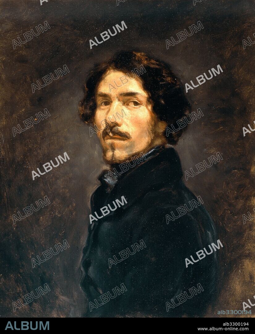 EUGENE DELACROIX. Autorretrato, 1840.