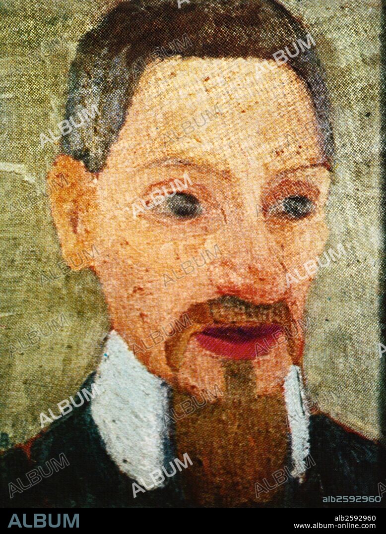 Paula Modersohn-Becker (1876-1907) Portrait of Rainer. Maria Rilke, 1906, Oil on Canvas.