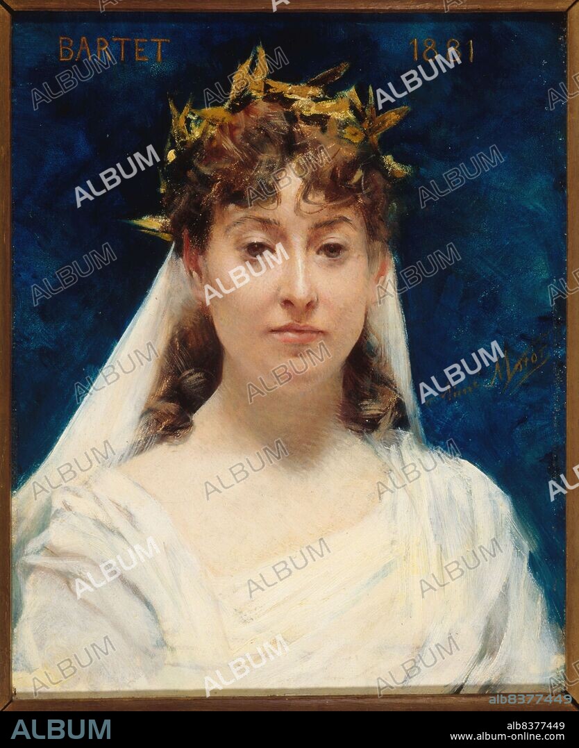 AIME MOROT. Julia Bartet (1854-1941), member of the Comédie-Française., between 1883 and 1893.