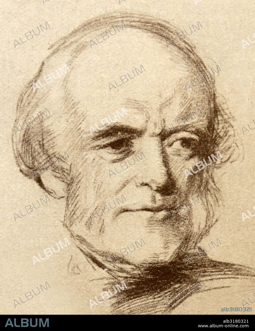 Portrait of Charles Lyell (1797-1875) Sir Charles Lyell, 1st Baronet, FRS was a British lawyer and the foremost geologist of his day. Dated 19th Century.