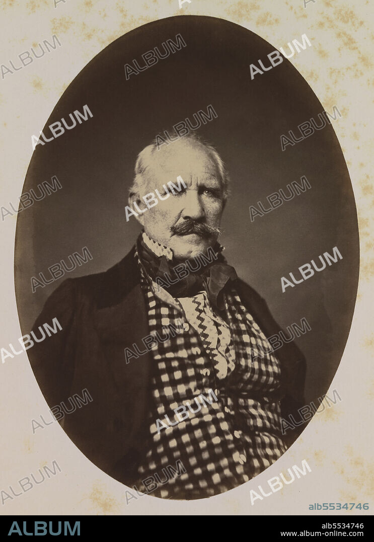 Samuel Houston (1793-1863), American Politician and Statesman, served as Governor of Texas and Tennessee, head and shoulders Portrait, James Earle McClees, Julian Vannerson, 1859.
