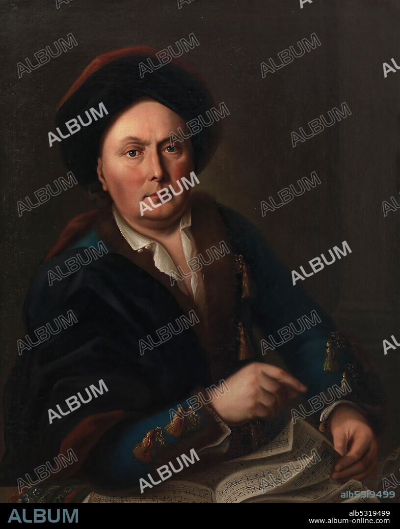 LEOPOLD RADOUX. Portrait of the singer Ludwig (Lodewijk) van Beethoven (1712-1773), grandfather of the composer Ludwig van Beethoven.