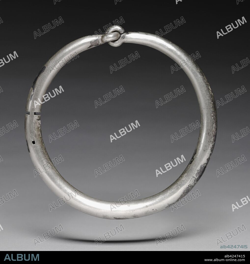 Torque, 2nd-1st Century BC. Greece, late Hellenistic period. Silver; diameter: 17 cm (6 11/16 in.).
