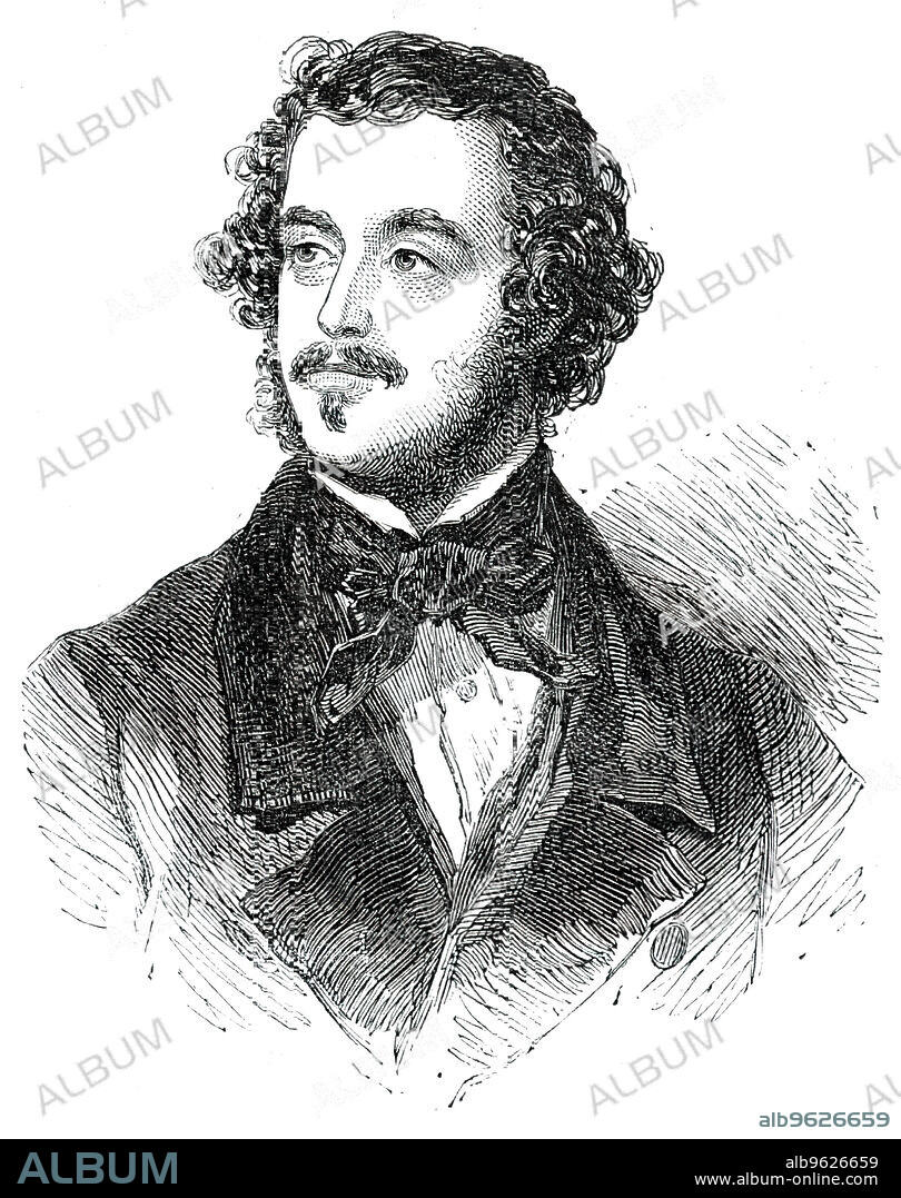 Viscount Jocelyn, M.P. for Lyme Regis, 1850. Portrait after a miniature by Sir W. Ross. Jocelyn '...sailed with the despatches from Canton; and...wrote an account...under the title of "Six Months with the Chinese Expedition"...a narrative of the causes and first events of the war, ending in the exaction of full payment for the seized opium and the opening of the five ports to our ships under one of the most liberal tariffs in the world..."Most of the disagreements between our soldiery and the Chinese people...arose from the difficulty of making bargains and agreeing upon prices, when there were no linguists to interpret between the parties".' During a parliamentary debate on the Opium Trade, he argued that 'though the trade might be prohibited, it was no more possible to put down the use of opium among the Chinese by law, than of gin amongst ourselves'. From "Illustrated London News", 1850.