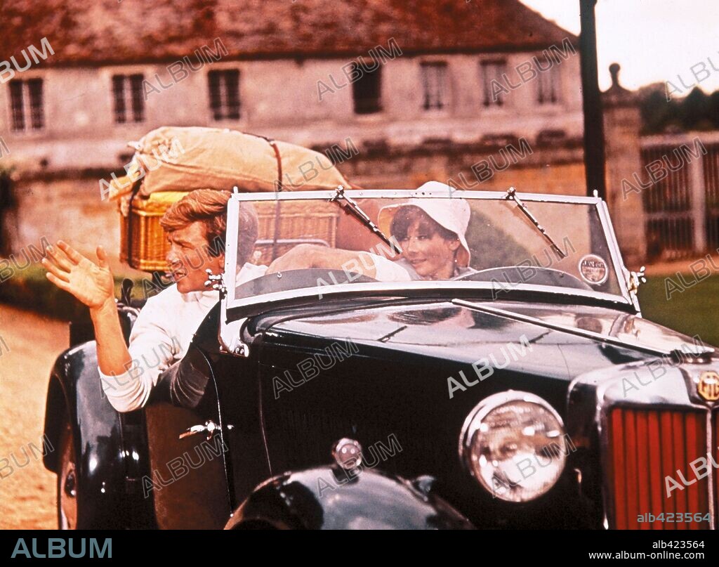 ALBERT FINNEY and AUDREY HEPBURN in TWO FOR THE ROAD, 1967, directed by STANLEY DONEN. Copyright 20TH CENTURY FOX.