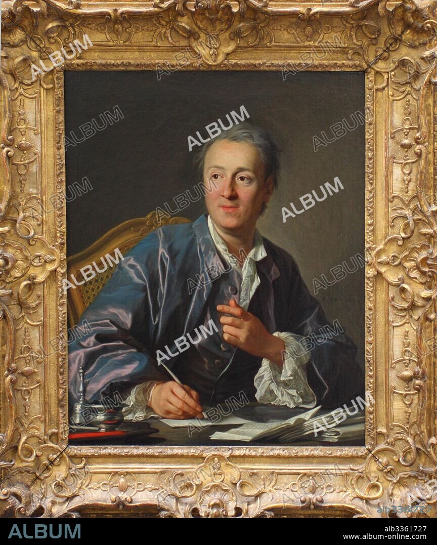 LOUIS-MICHEL VAN LOO. Portrait of Denis Diderot (1713–1784).