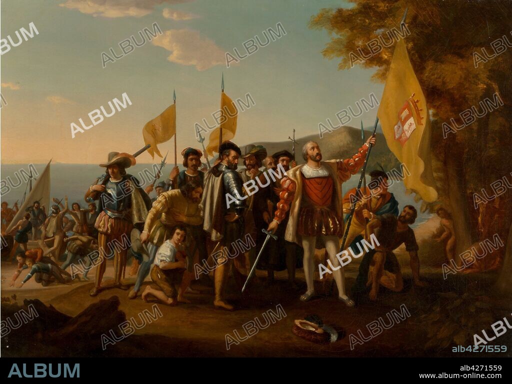 AFTER JOHN VANDERLYN. The Landing of Columbus.