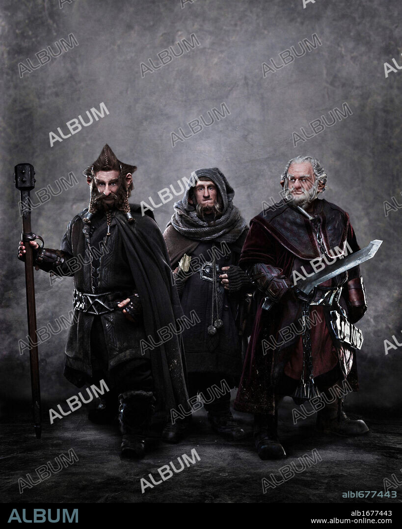 ADAM BROWN, JED BROPHY and MARK HADLOW in HOBBIT, THE: AN UNEXPECTED JOURNEY, 2012, directed by PETER JACKSON. Copyright METRO GOLDWYN MAYER.