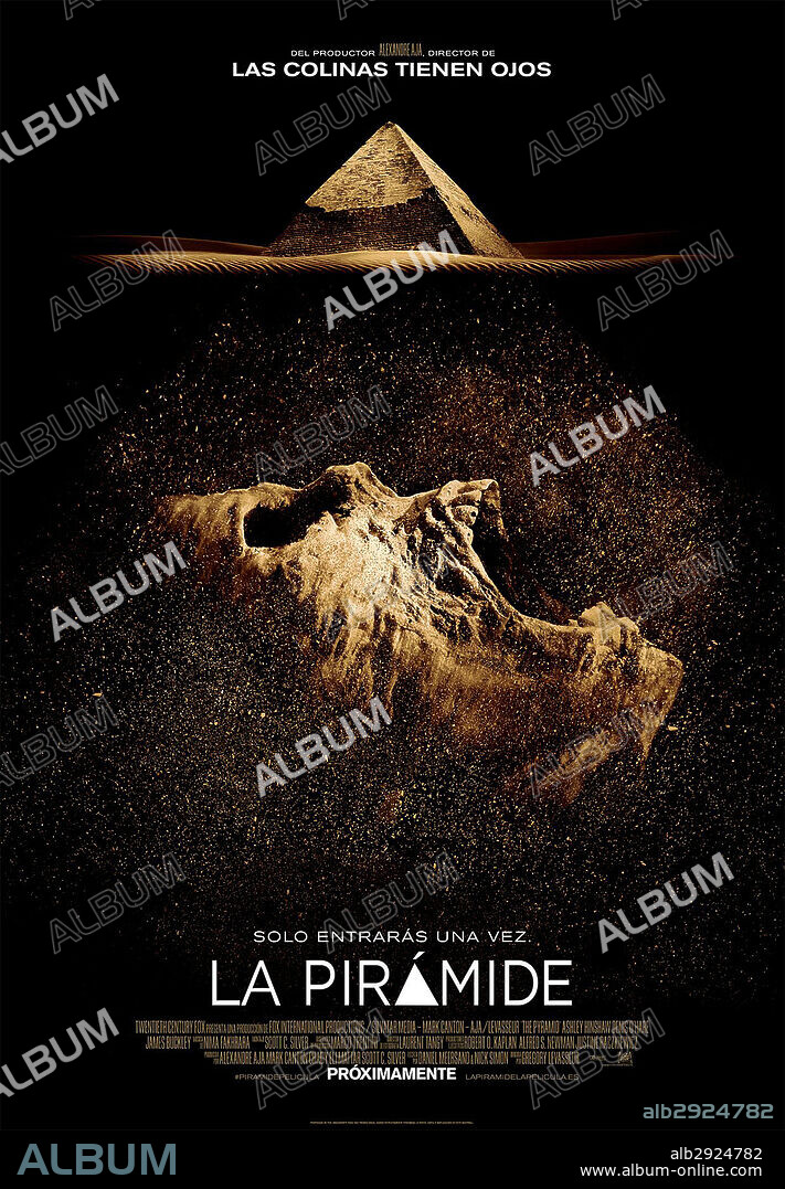 Affiche de THE PYRAMID, 2014, réalisé par GREGORY LEVASSEUR. Copyright FOX INTERNATIONAL PRODUCTIONS.