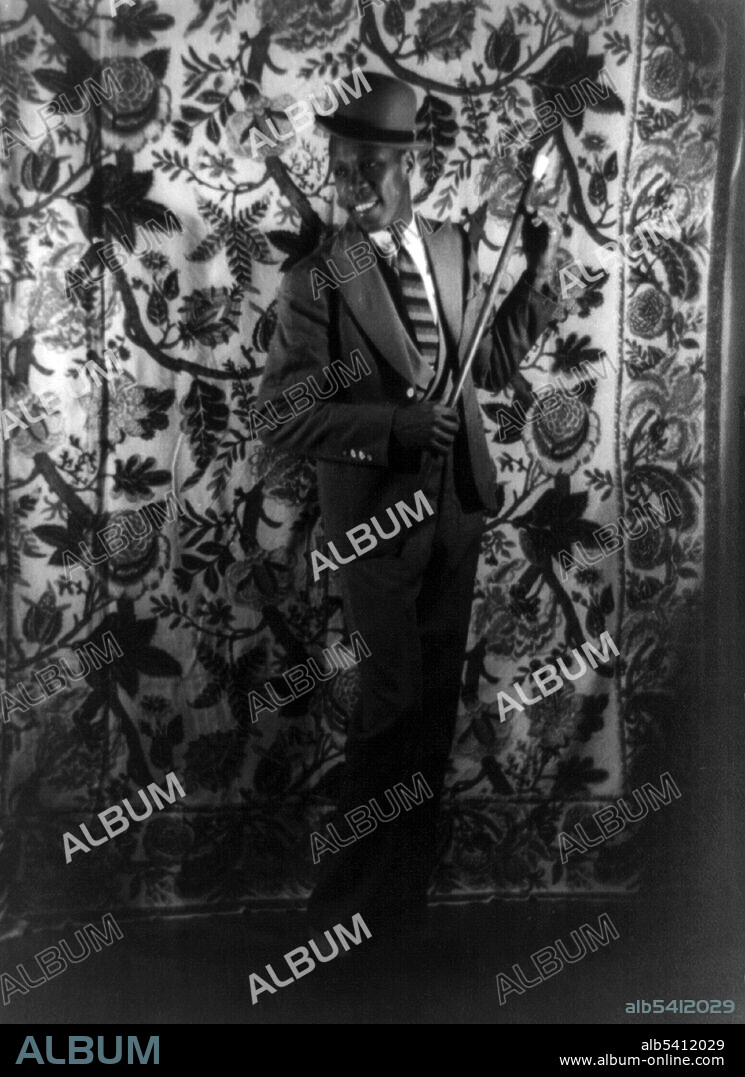 Bubbles as Sportin' Life from Porgy & Bess. John William Sublett (February 19, 1902 - May 18, 1986), AKA John W. Bubbles, was an American tap dancer, vaudevillian, movie actor, and television performer. He appeared in Hollywood films of the late 1930s and 1940s and gave lessons in tap dancing to Fred Astaire, who considered Sublett the finest tap dancer of his generation.  Sublett's taps were made to the traditional eight-bar phrase, but allowed for more rhythmic freedom. He blended the improvisational style of jazz music with the traditional techniques of tap to create a unique style and sound. Carl Van Vechten, 1935 (cropped and cleaned).