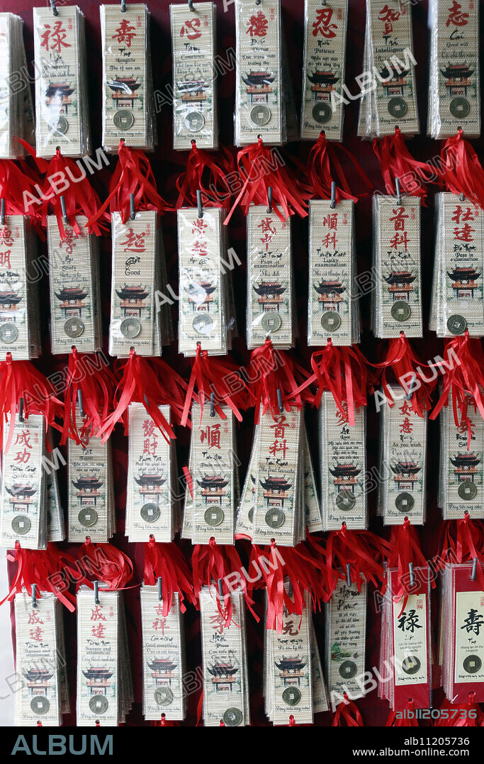 Buddhist good luck charms, Hanoi, Vietnam, Indochina, Southeast Asia, Asia.