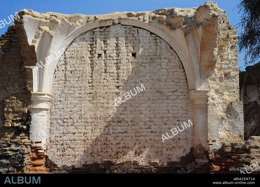 Ruins of Iglesia Matriz, Matrix Church, Zaña, Lambayeque, Peru. Built between the XVI and XVII Centuries.