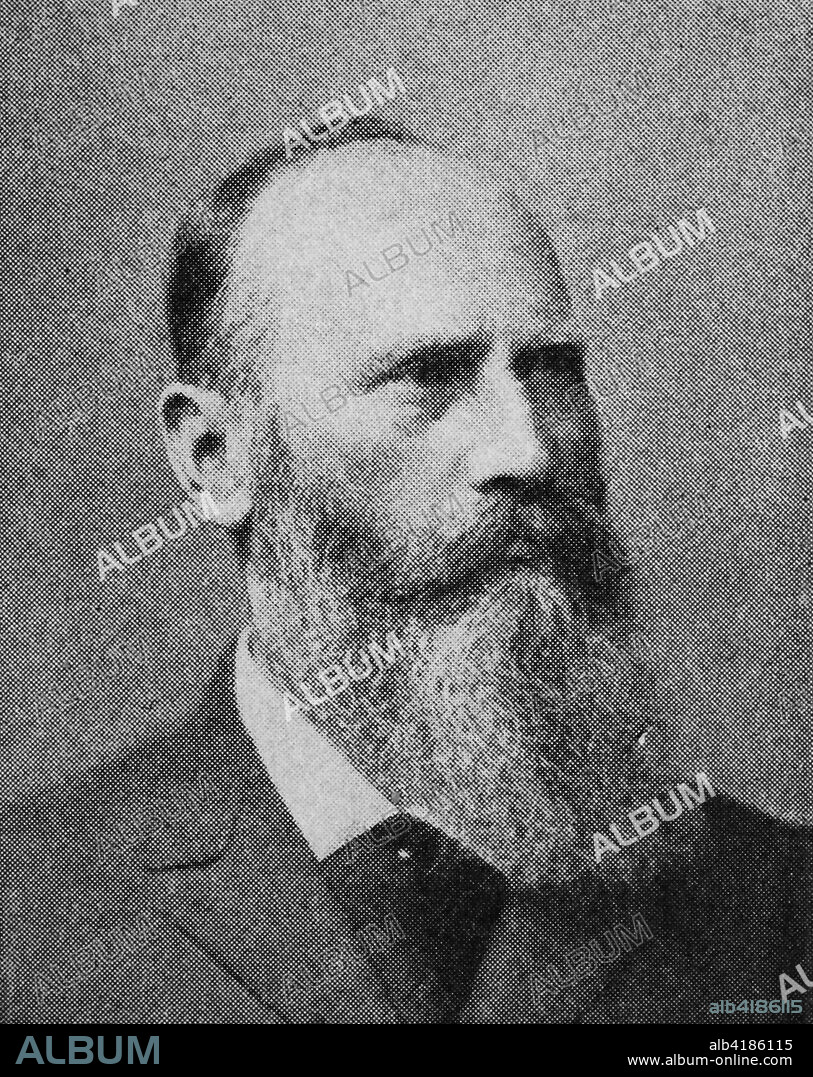 Heinrich Wilhelm Gottfried von Waldeyer-Hartz, 1836-1921, a German anatomist, famous for consolidating the neuron theory of organization of the nervous system and for naming the chromosome, reproduction photo from the year 1895, digital improved.