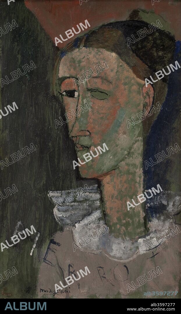 AMEDEO MODIGLIANI. Self-Portrait as Pierrot.