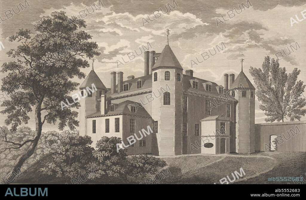 ANON. West Wickham Court in the County of Kent, from Edward Hasted's, The History and Topographical Survey of the County of Kent, vols. 1-3, 1777-90.